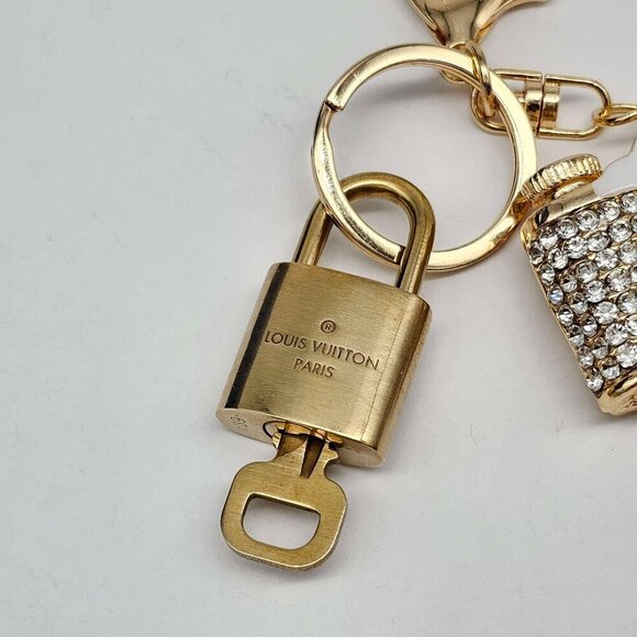 Authentic Louis Vuitton Lock & Key with unbranded Bagcharm, Keycharm, Keychain - Picture 4 of 8